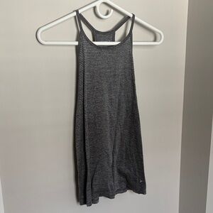 Old Navy Women's Charcoal Striped Tank Top